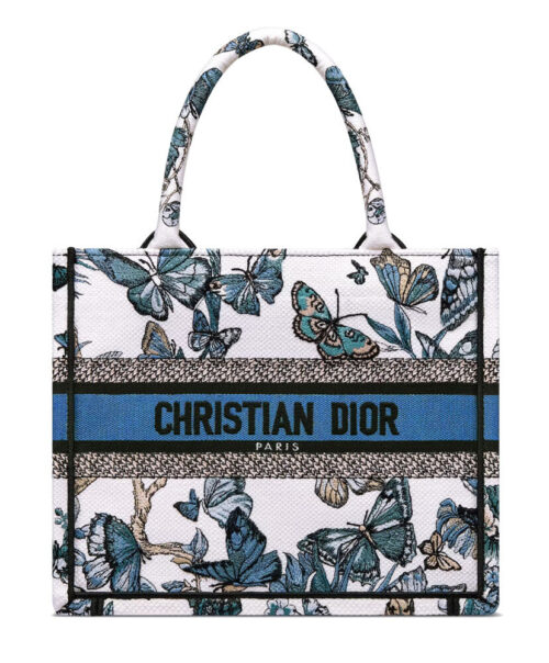 Christian Dior Small Dior Book Tote Blue